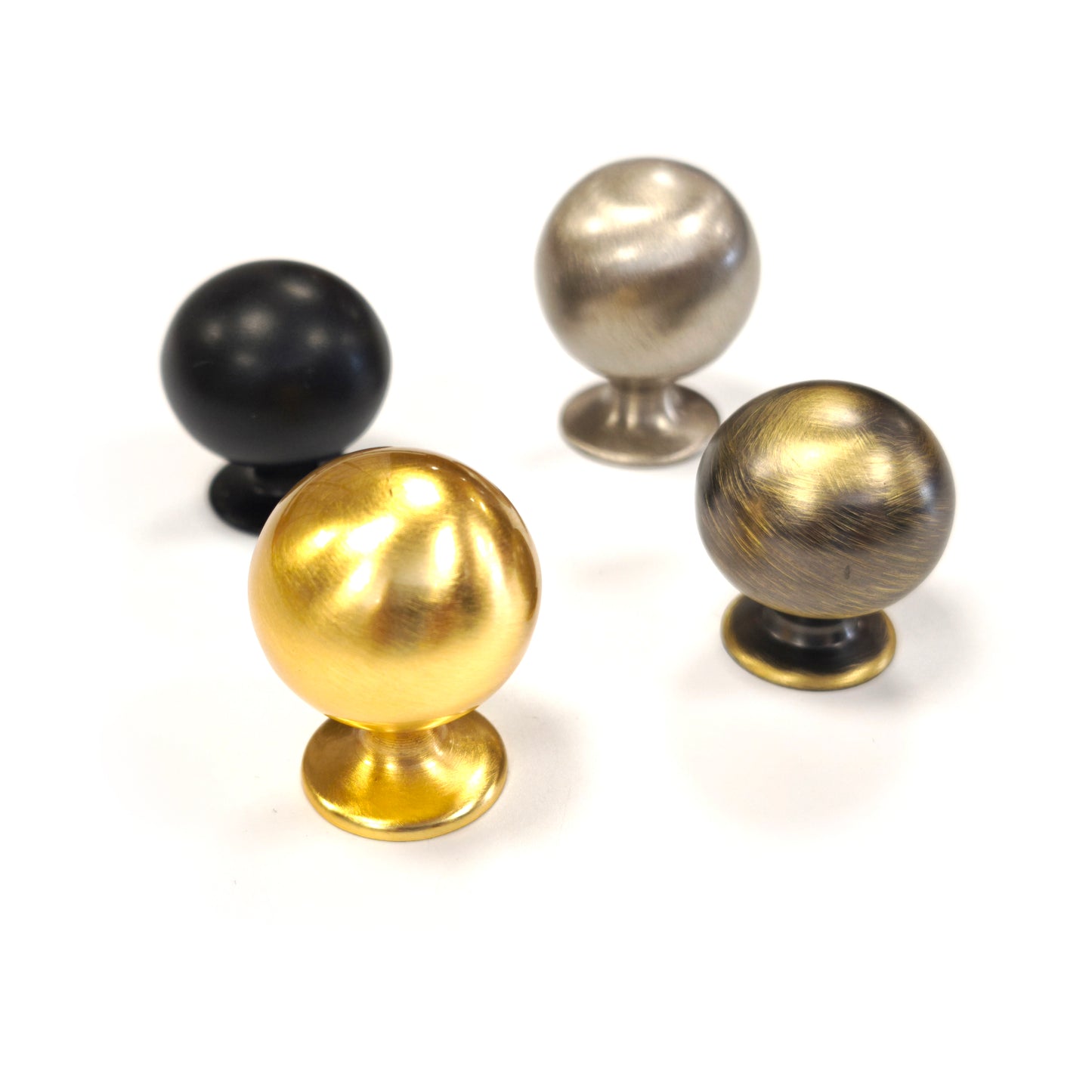 Solid Brass Round Knobs | Kitchen Cabinet Knobs