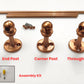 Copper Coated Brass Gallery Rail | Copper Gallery Rail