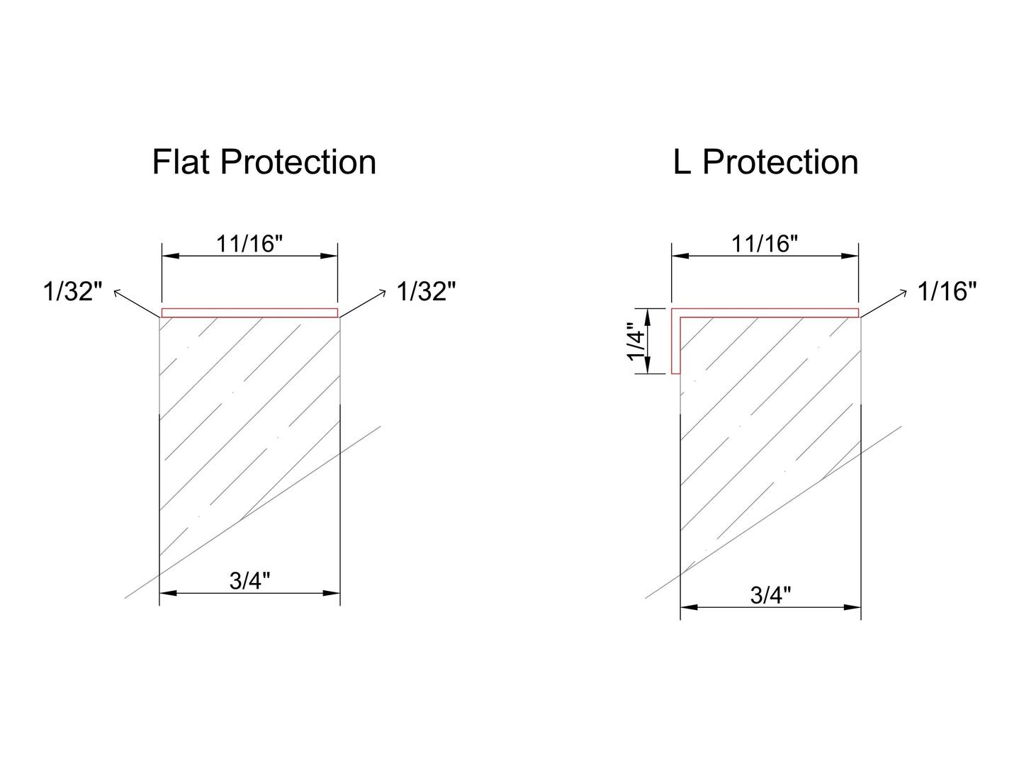 Unlacquered Brass Drawer Topper, Cabinet Protection – 1/16”(0.060”)-(1.5mm)