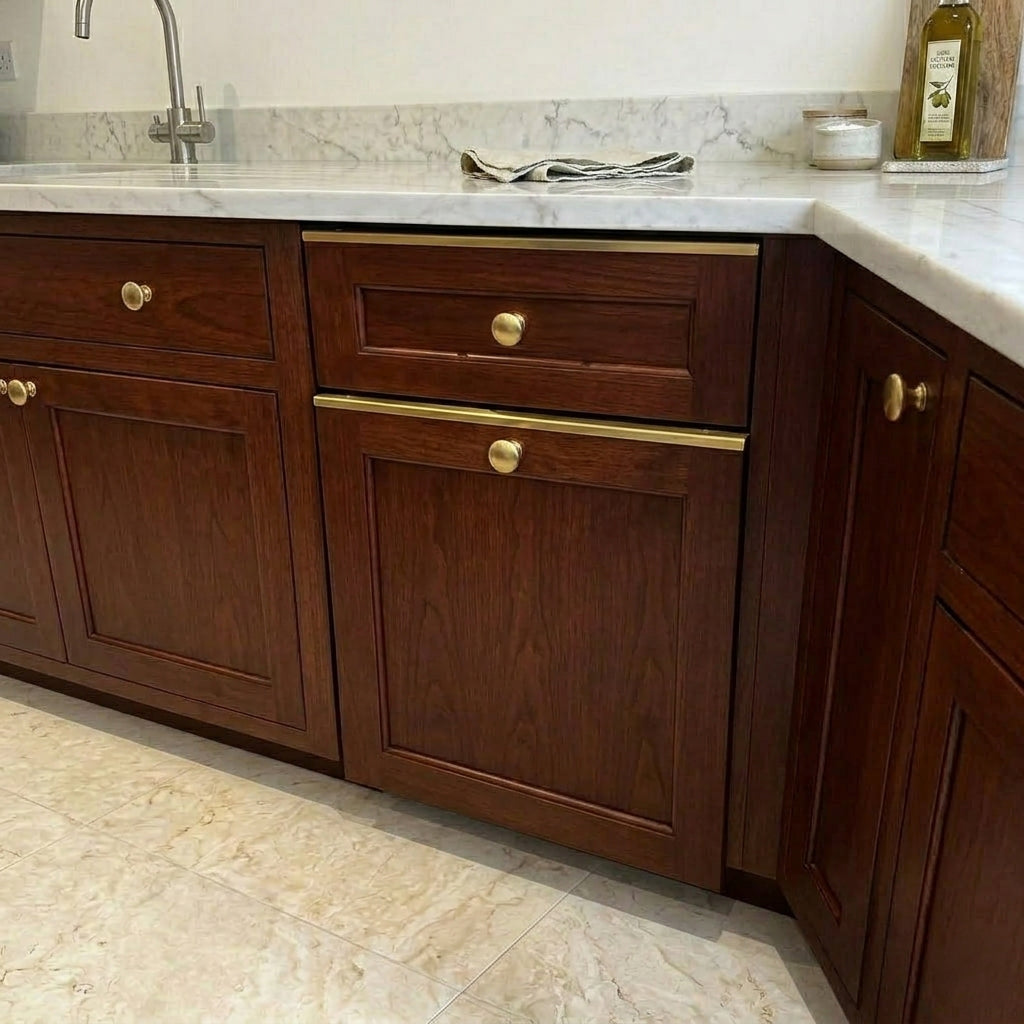 Unlacquered Brass Drawer Topper, Cabinet Protection – 1/16”(0.060”)-(1.5mm)