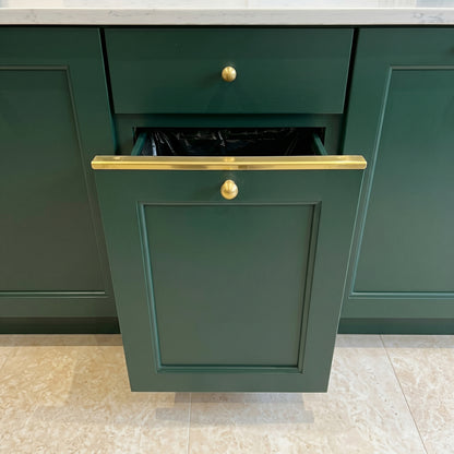 Unlacquered Brass Drawer Topper & Edge Protector – solid brass cabinet hardware, Mooy Brass