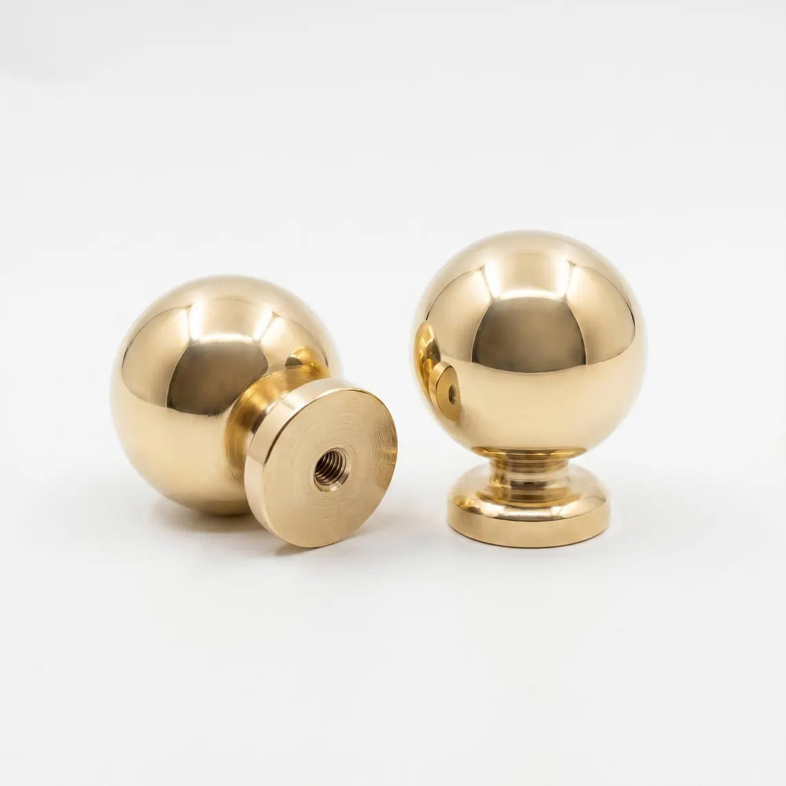 Solid Brass Round Cabinet, Drawer Knob