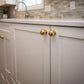 Solid Brass Round Cabinet, Drawer Knob