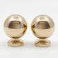 Solid Brass Round Cabinet, Drawer Knob