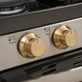 Handcrafted Unlacquered Brass Stove Knobs - Set of 4