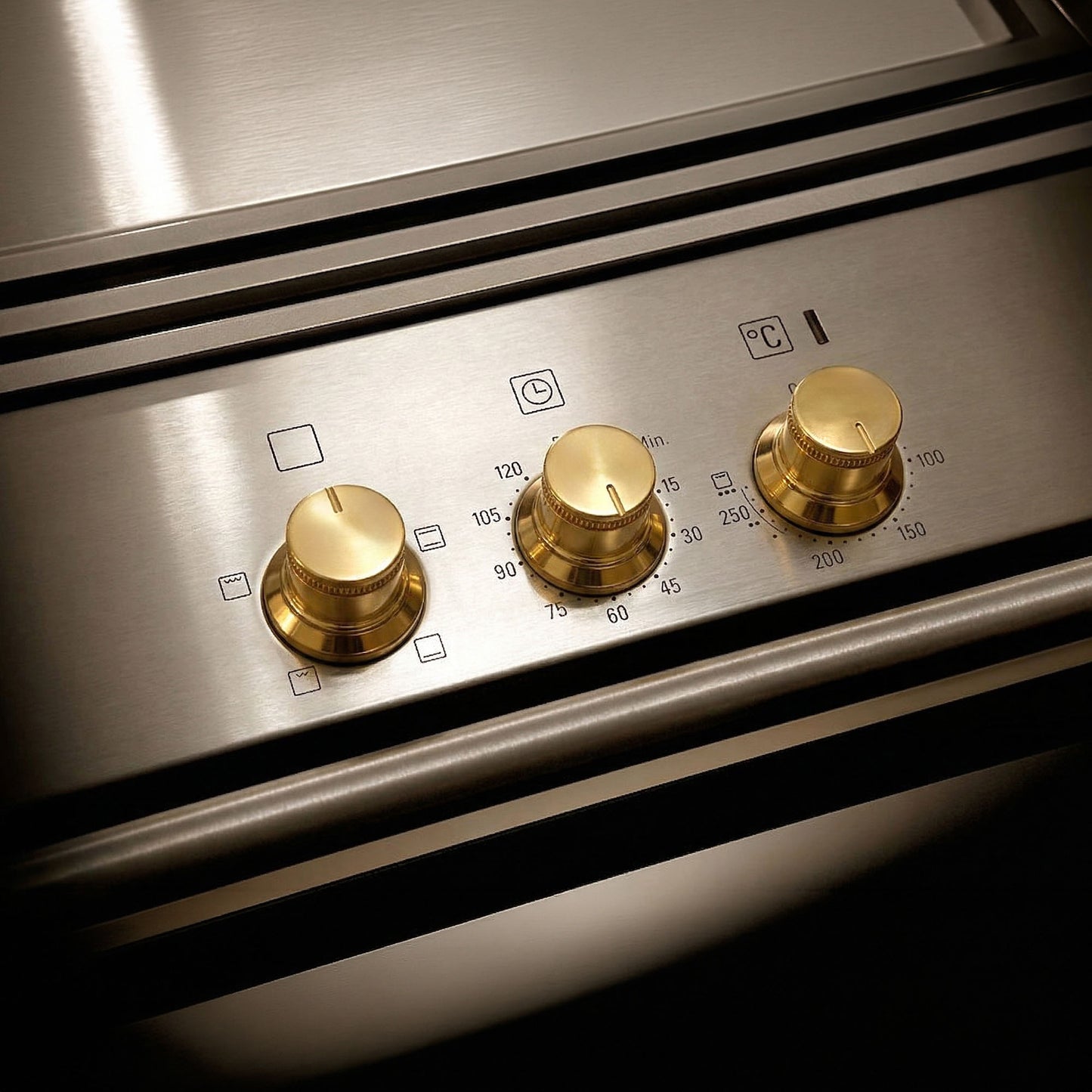 Handcrafted Unlacquered Brass Stove Knobs - Set of 4