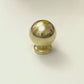Solid Brass Round Cabinet, Drawer Knob